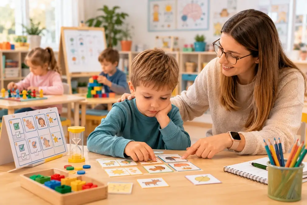przedszkole terapeutyczne pomaga dzieciom w koncentracji