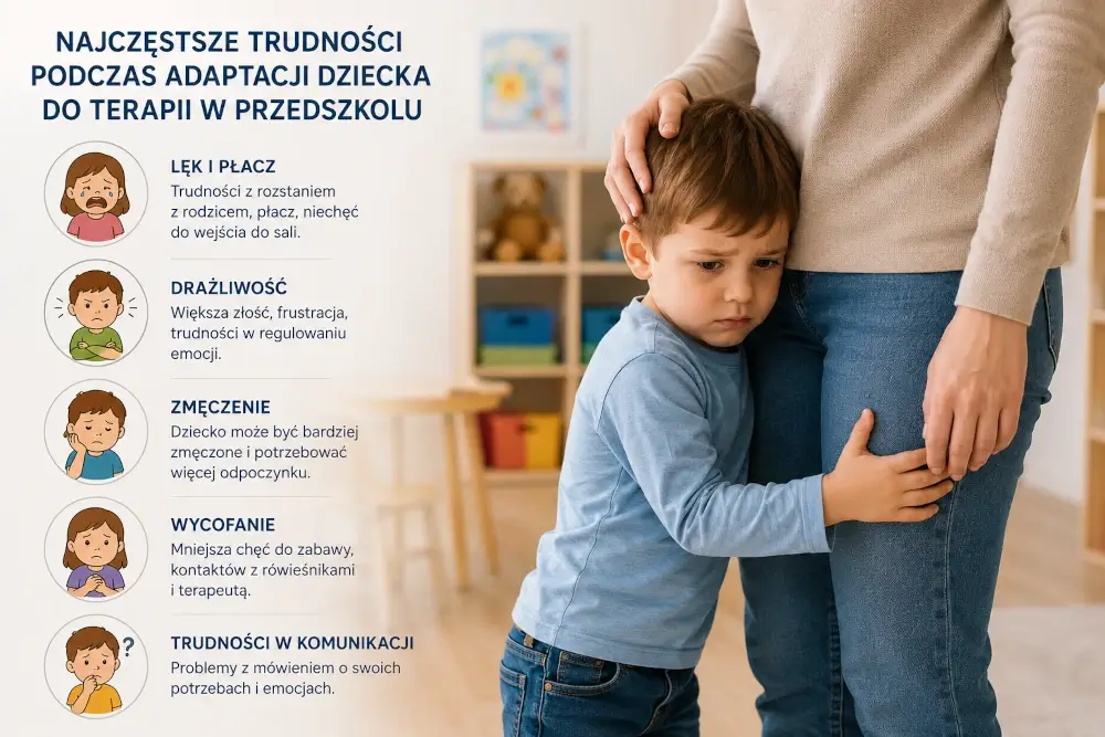 trudności adaptacji dziecka do terapii w przedszkolu
